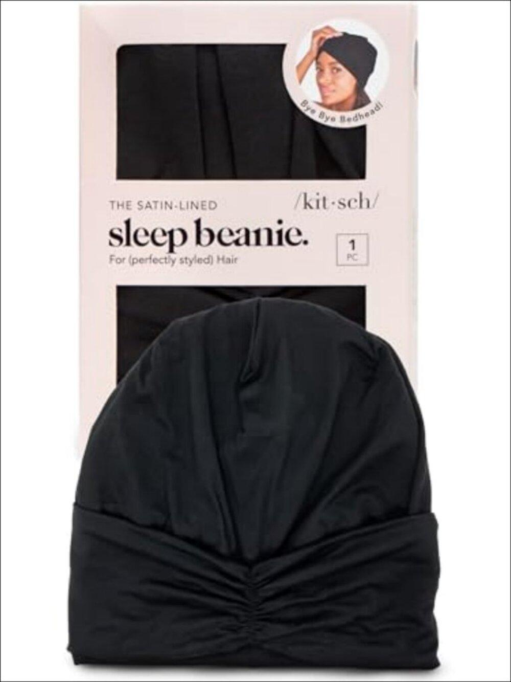 Satin Lined Beanie Hair Wrap for Sleeping Women Breathable Sleep Cap